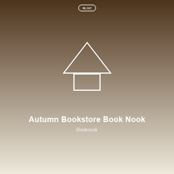 Autumn Bookstore Book Nook