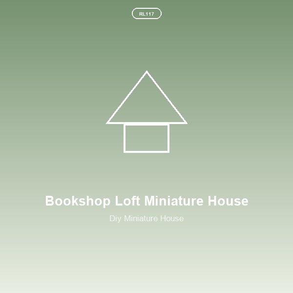 Bookshop Loft Miniature House