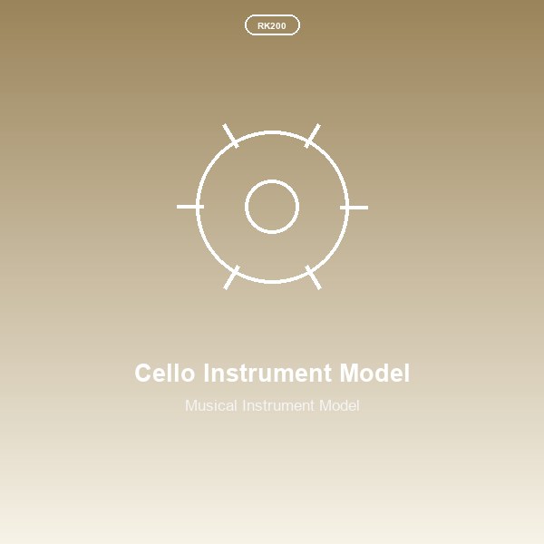 Cello Instrument Model