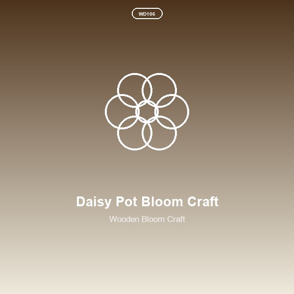 Daisy Pot Bloom Craft