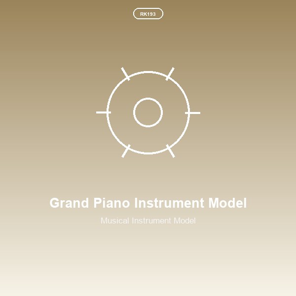 Grand Piano Instrument Model