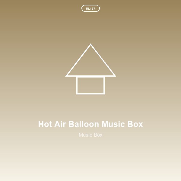 Hot Air Balloon Music Box