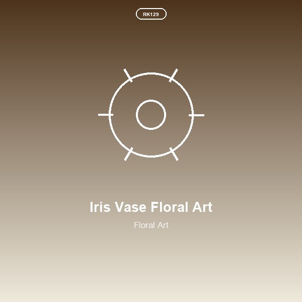 Iris Vase Floral Art