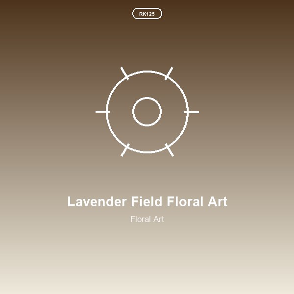 Lavender Field Floral Art