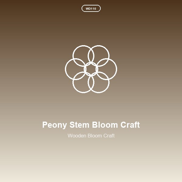 Peony Stem Bloom Craft