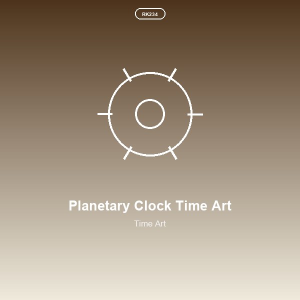 Planetary Clock Time Art