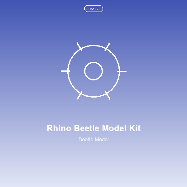 Rhino Beetle Model Kit