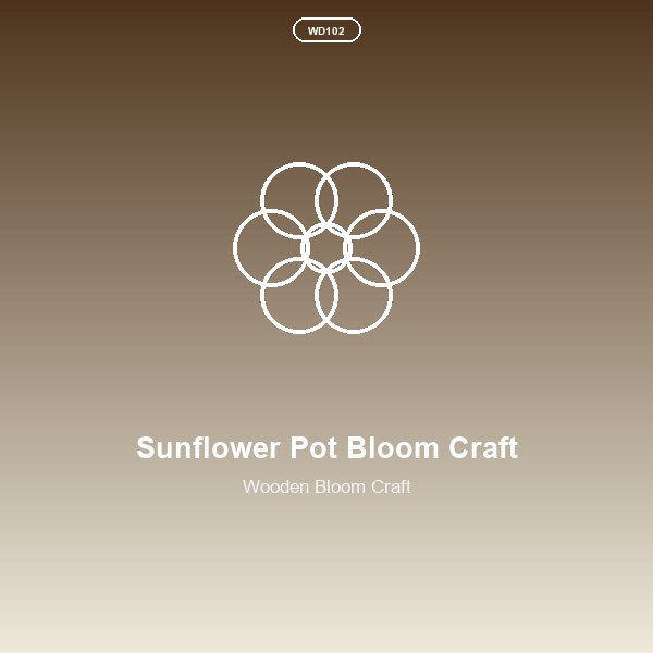 Sunflower Pot Bloom Craft