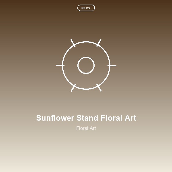 Sunflower Stand Floral Art