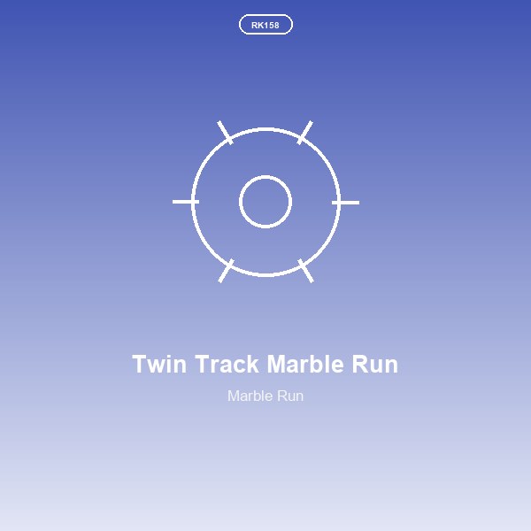 Twin Track Marble Run