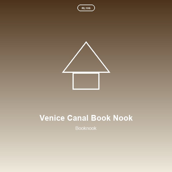 Venice Canal Book Nook