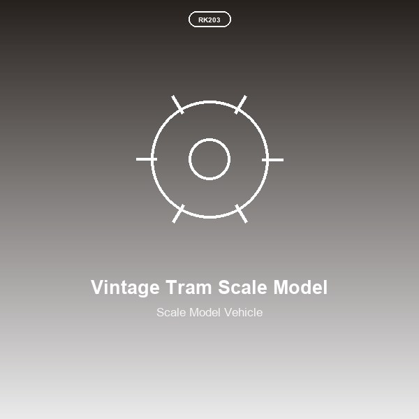 Vintage Tram Scale Model