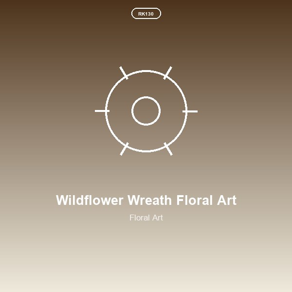 Wildflower Wreath Floral Art